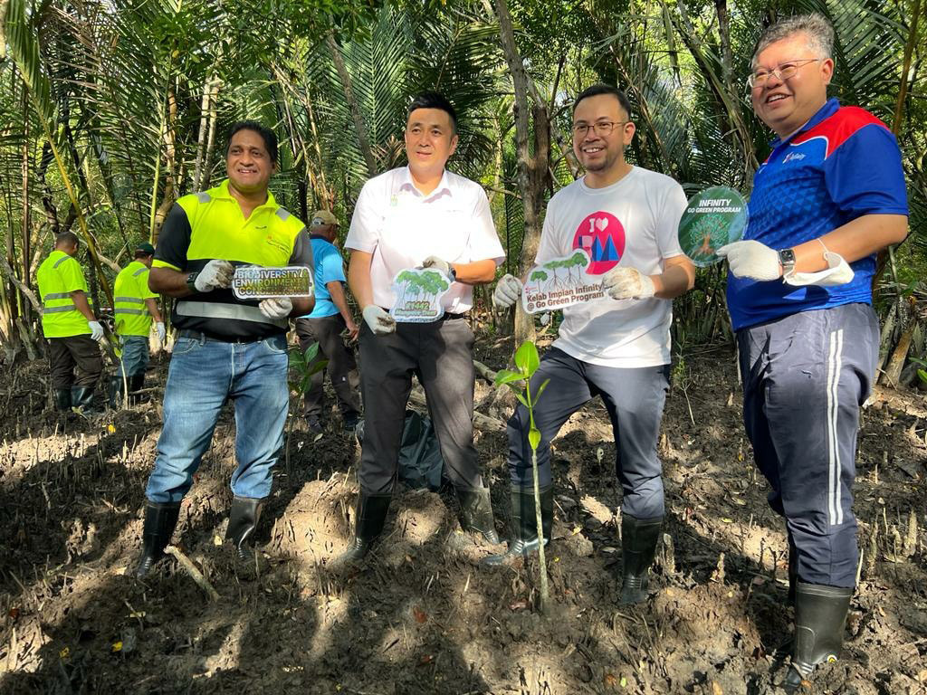 Penang Port Join Forces with Infinity To Conduct Mangrove Planting Event